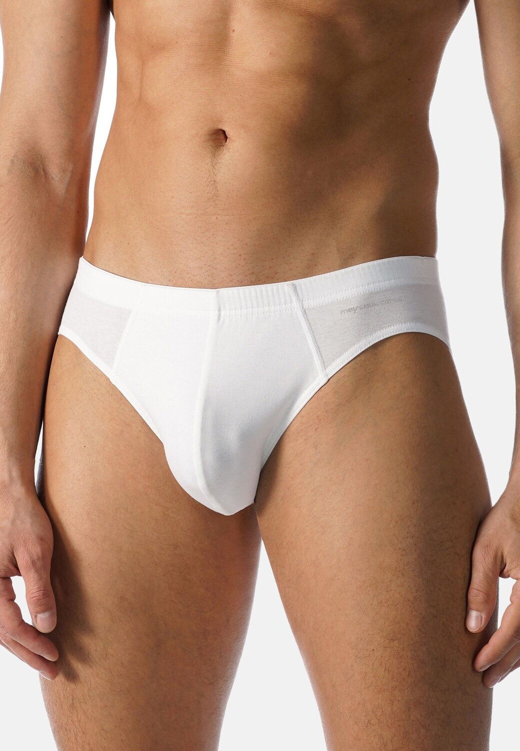 Повседневные мужские трусы из хлопка с эластичным поясом mey, белый 
Повседневные мужские трусы из хлопка с эластичным поясом mey, белый