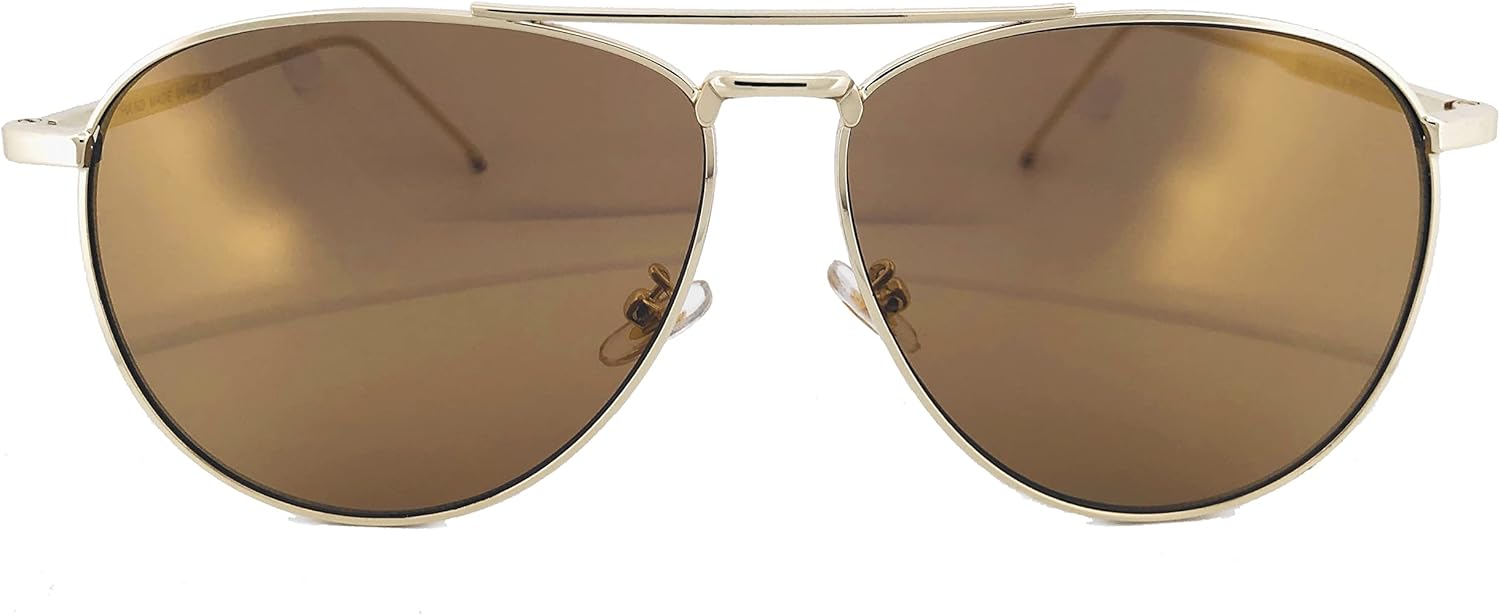 97-25 RAKOSTA Большие плоские солнцезащитные очки-авиаторы с металлическими линзами, зеркальными линзами под УФ-излучение, классические ретро-очки для женщин и мужчин (ЗОЛОТО, 61) O2 eyewear, Gold
97-25 RAKOSTA Большие плоские солнцезащитные очки-авиаторы с металлическими линзами, зеркальными линзами под УФ-излучение, классические ретро-очки для женщин и мужчин (ЗОЛОТО, 61) O2 eyewear, Gold