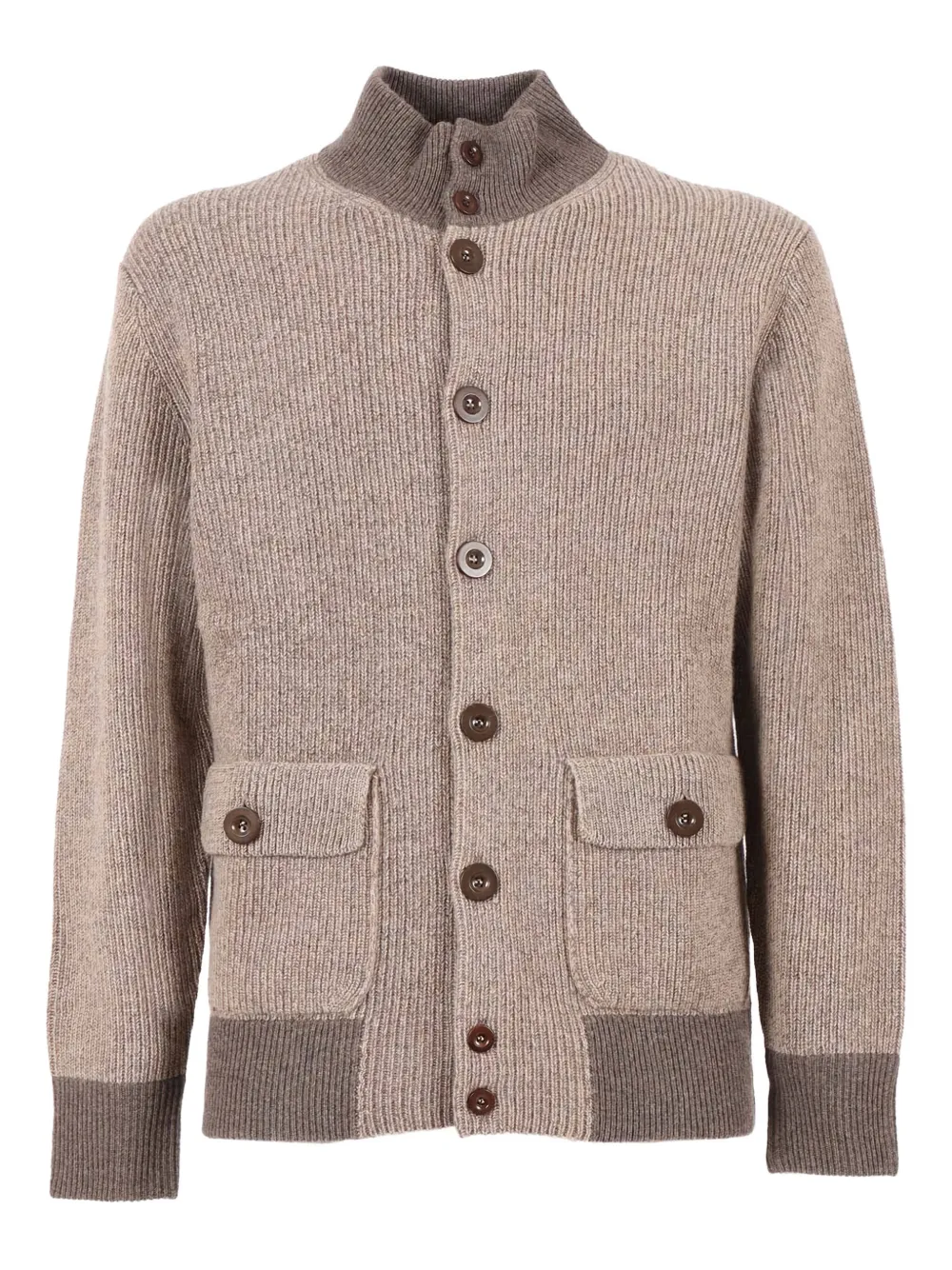 Кардиган из ребристой шерсти Ballantyne, коричневый
Кардиган из ребристой шерсти Ballantyne, коричневый