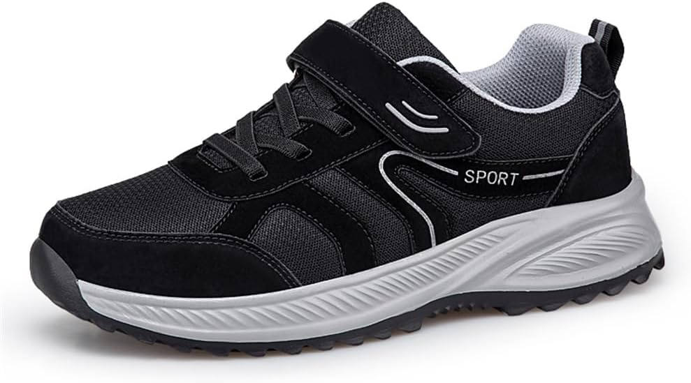 LEADER SHOW Мужские повседневные прогулочные туфли для пожилых, легкие, с ремешком, удобные кроссовки, черный
LEADER SHOW Мужские повседневные прогулочные туфли для пожилых, легкие, с ремешком, удобные кроссовки, черный