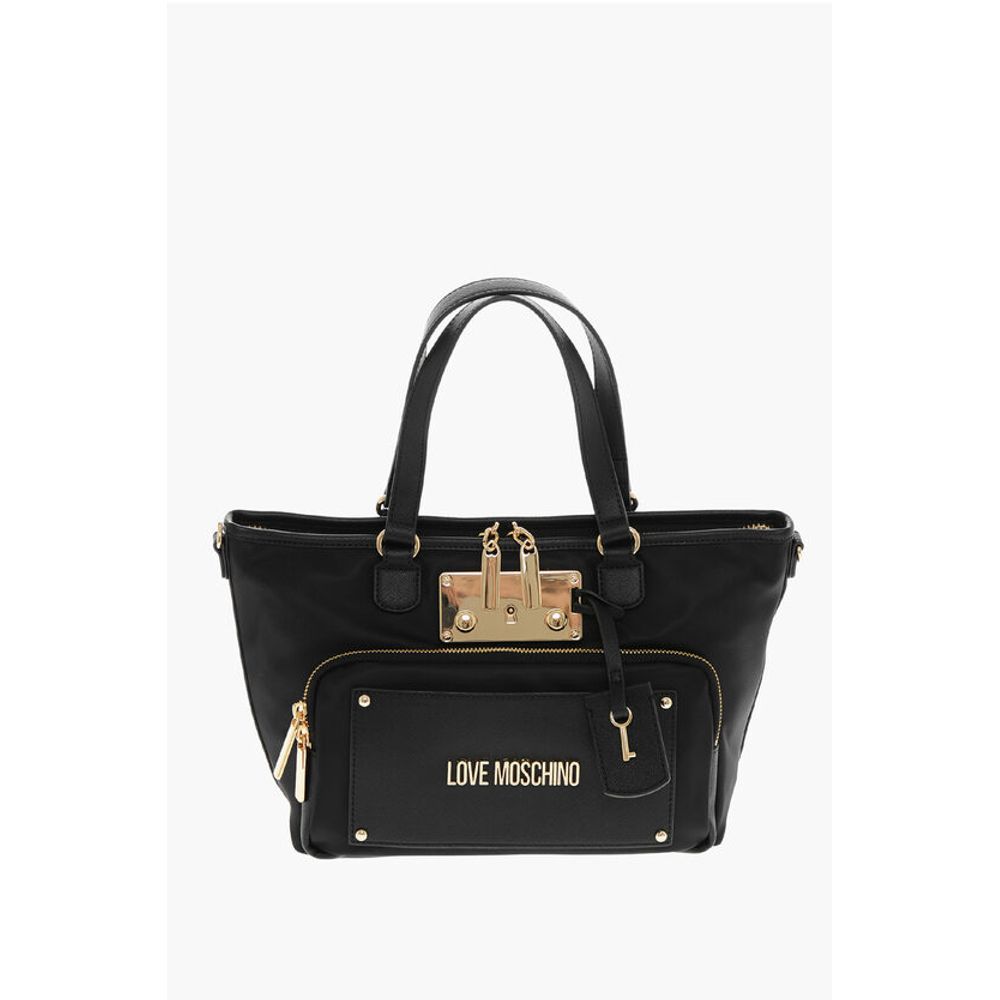 Черная нейлоновая сумка-тоут Moschino, Black
Черная нейлоновая сумка-тоут Moschino, Black