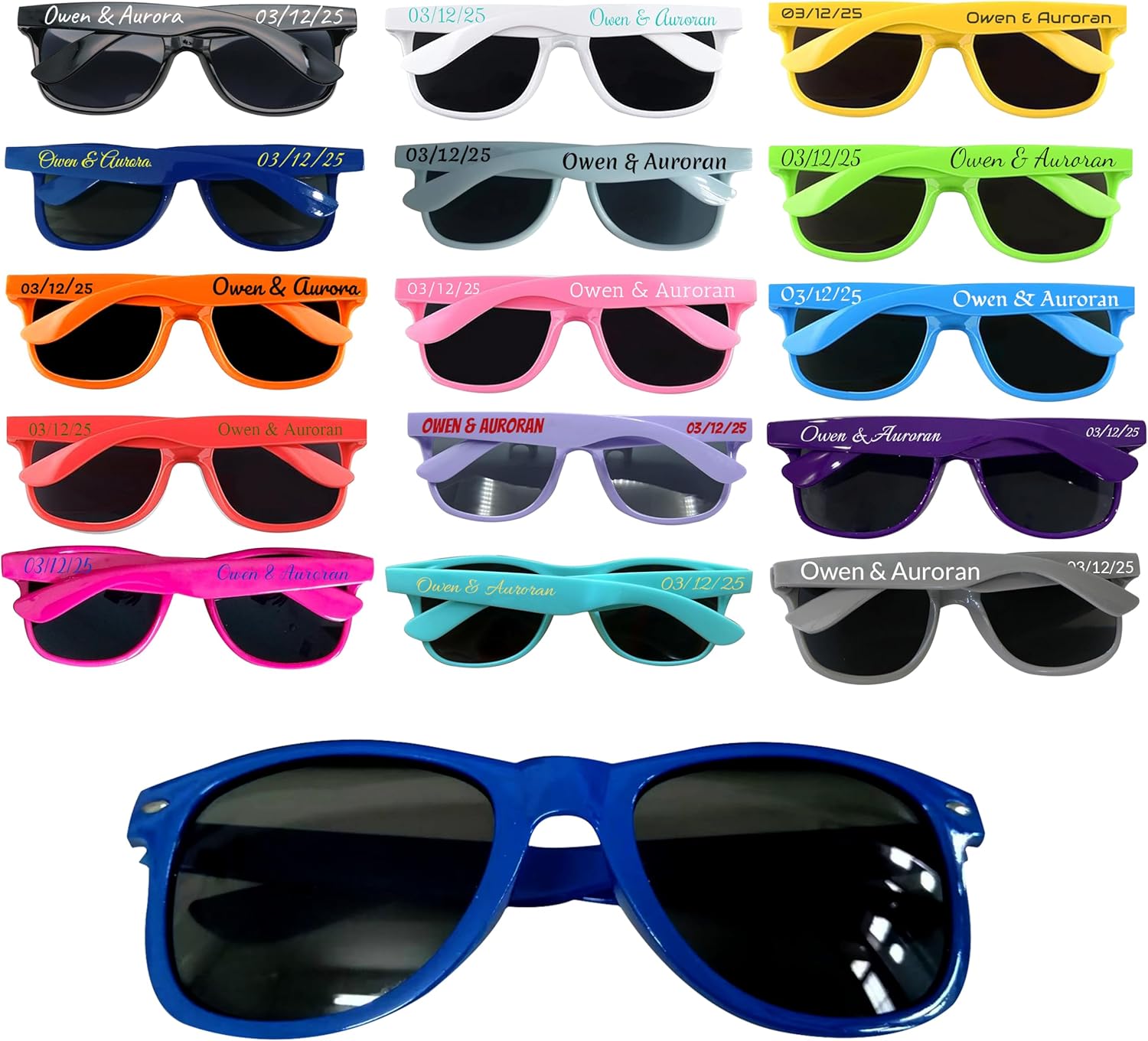 Персонализированные праздничные очки, разноцветные тематические солнцезащитные очки, подарок для вечеринки, легкие солнцезащитные очки с нанесенным логотипом DFDG, Dark Blue
Персонализированные праздничные очки, разноцветные тематические солнцезащитные очки, подарок для вечеринки, легкие солнцезащитные очки с нанесенным логотипом DFDG, Dark Blue