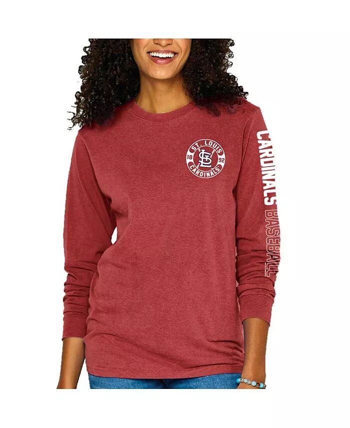 Женская красная футболка с длинным рукавом St. Louis Cardinals, окрашенная пигментом Soft As A Grape
Женская красная футболка с длинным рукавом St. Louis Cardinals, окрашенная пигментом Soft As A Grape