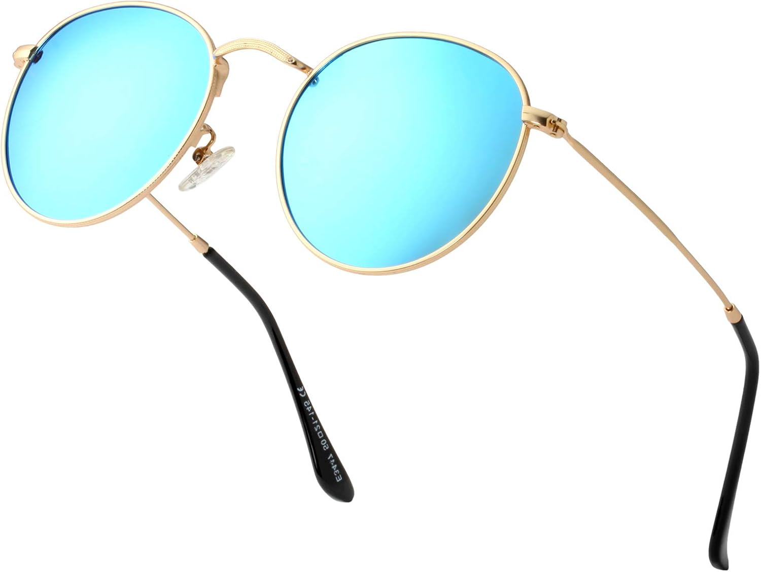 Небольшие круглые поляризованные солнцезащитные очки для женщин и мужчин, классический ретро-стиль, круглая металлическая оправа, защита от УФ-излучения Teumire, B1 Gold Frame/Blue Mirrored
Небольшие круглые поляризованные солнцезащитные очки для женщин и мужчин, классический ретро-стиль, круглая металлическая оправа, защита от УФ-излучения Teumire, B1 Gold Frame/Blue Mirrored