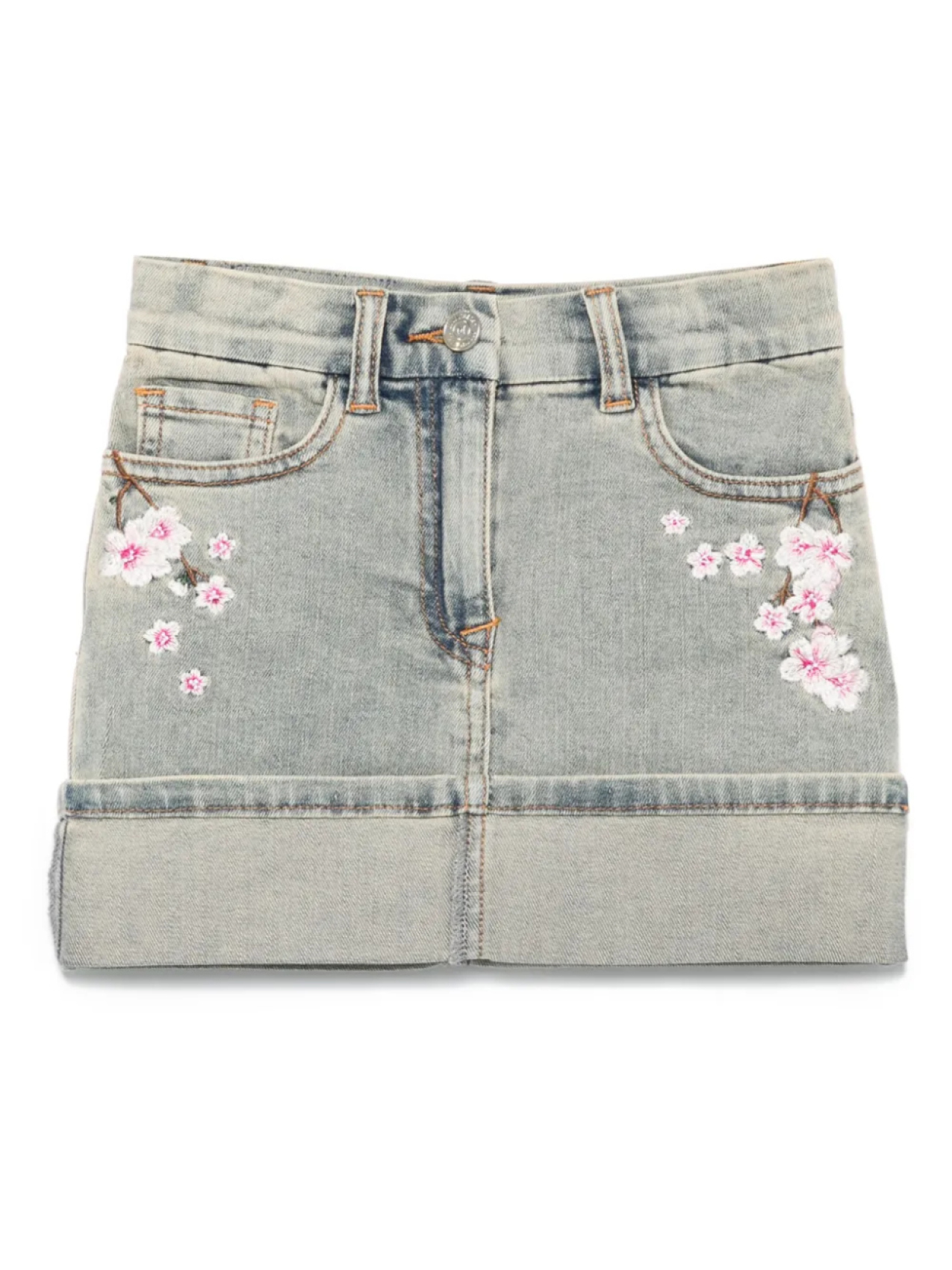 Monnalisa джинсовая юбка с цветочной вышивкой, синий
Monnalisa джинсовая юбка с цветочной вышивкой, синий