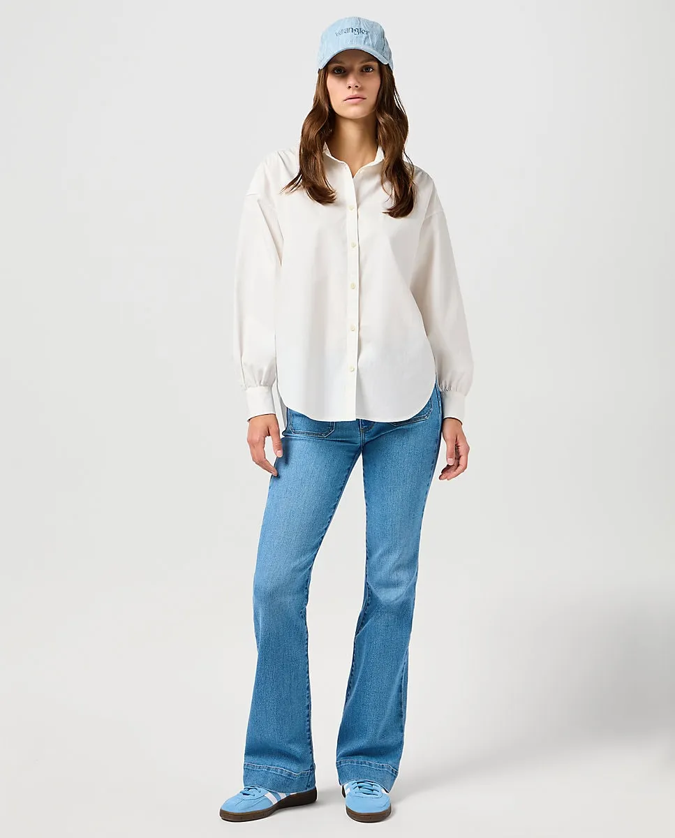 Женские расклешенные джинсы синего цвета Wrangler, голубой
Женские расклешенные джинсы синего цвета Wrangler, голубой