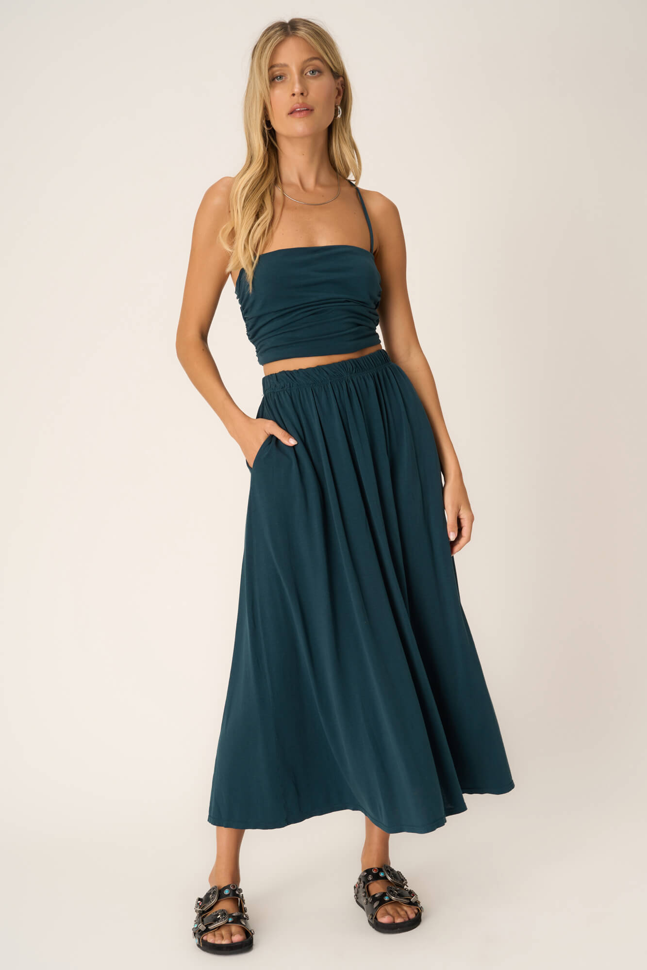 Майка-борцовка Mykonos с рюшами сбоку PROJECT SOCIAL T, Oceanic Teal
Майка-борцовка Mykonos с рюшами сбоку PROJECT SOCIAL T, Oceanic Teal