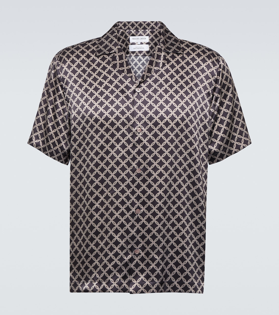 Рубашка для боулинга Roberto из печатного шелка Frescobol Carioca, Brown Truffle
Рубашка для боулинга Roberto из печатного шелка Frescobol Carioca, Brown Truffle