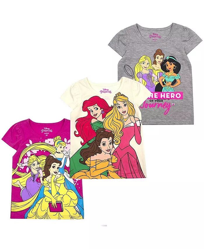 Комплект из 3 футболок серого, кремового и розового цвета с рисунком принцессы Диснея для мальчиков и девочек (3 шт.) Children'S Apparel Network, серый
Комплект из 3 футболок серого, кремового и розового цвета с рисунком принцессы Диснея для мальчиков и девочек (3 шт.) Children'S Apparel Network, серый