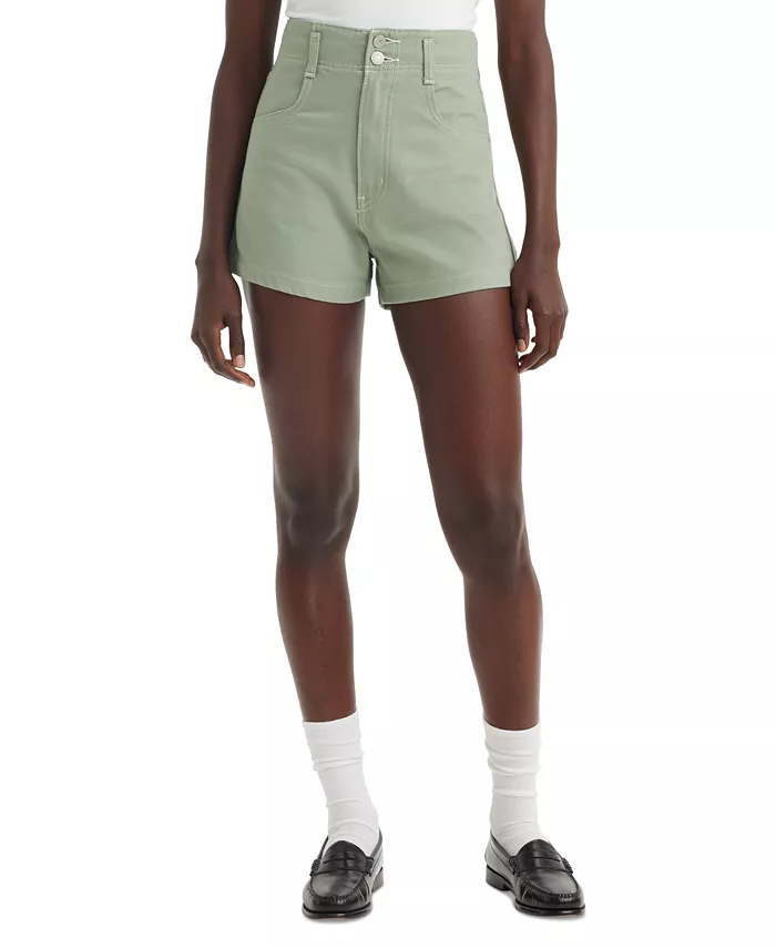 Женские хлопковые шорты Mom с высокой посадкой и двойной застежкой на пуговицах Levi's, зеленый
Женские хлопковые шорты Mom с высокой посадкой и двойной застежкой на пуговицах Levi's, зеленый