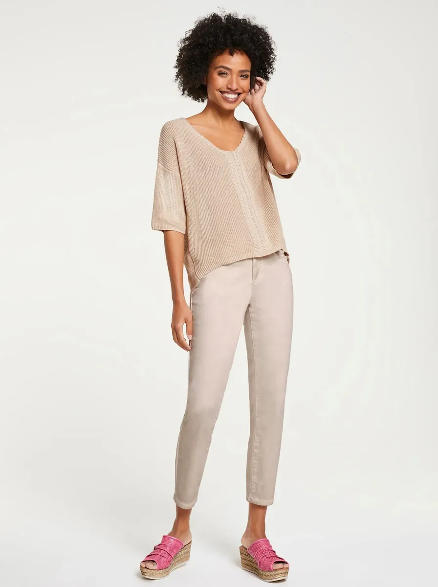 Heine Свитер с V-образным вырезом "Пуловер", слоновая кость
Heine Свитер с V-образным вырезом "Пуловер", слоновая кость