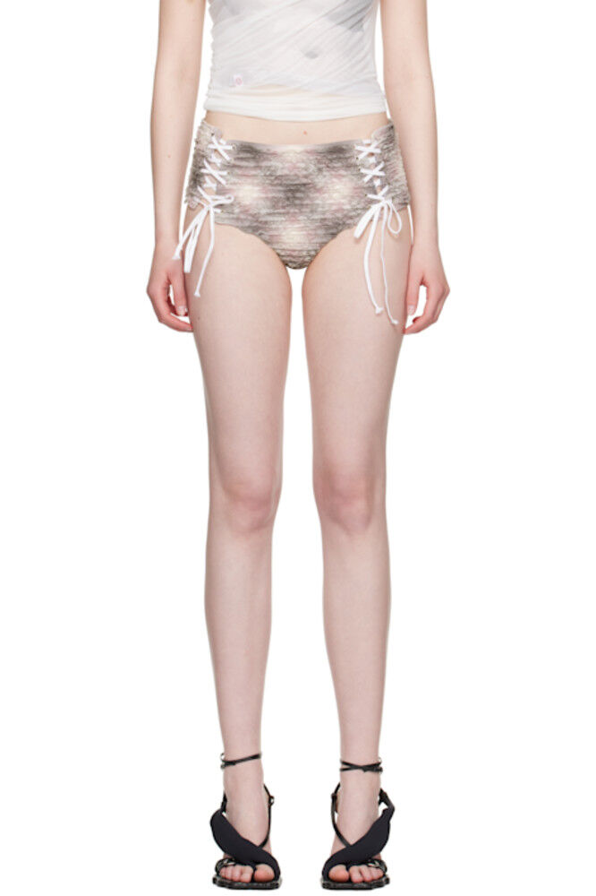 Трусики-шорты фиолетового цвета со шнуровкой Collina Strada
Трусики-шорты фиолетового цвета со шнуровкой Collina Strada