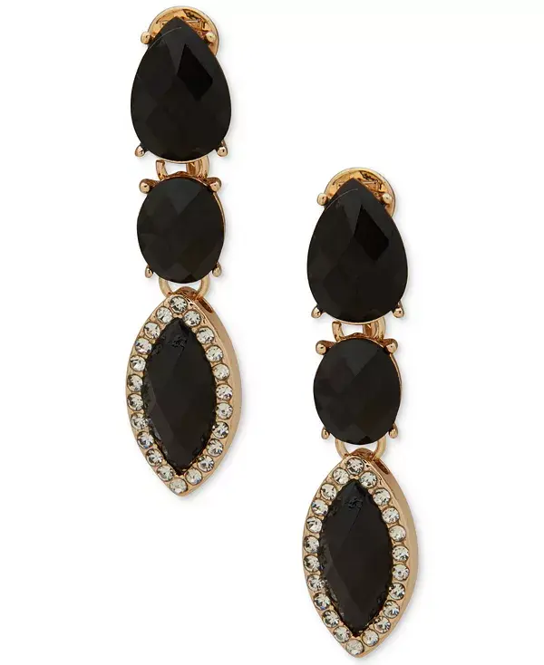 Серьги-Линейки из золотистого стекла и камня Anne Klein, jet
Серьги-Линейки из золотистого стекла и камня Anne Klein, jet