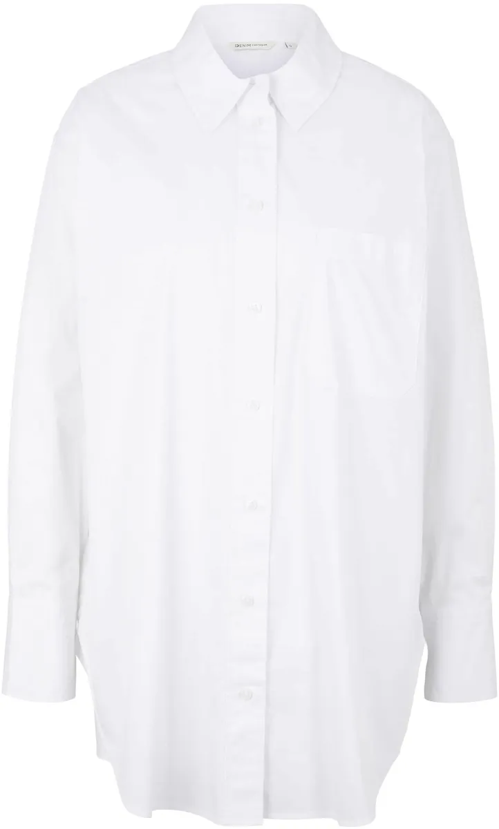 TOM TAILOR Джинсовая блузка-рубашка " Tom Tailor Denim женская длинная блузка-рубашка", с закругленным низом, белый
TOM TAILOR Джинсовая блузка-рубашка " Tom Tailor Denim женская длинная блузка-рубашка", с закругленным низом, белый