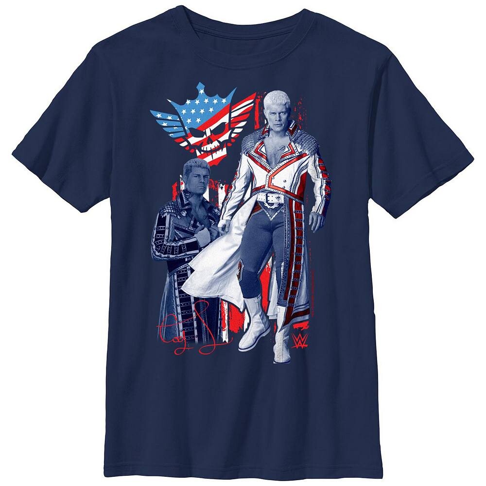 Футболка с рисунком WWE Cody Rhodes Americana для мальчиков Licensed Character, темно-синий
Футболка с рисунком WWE Cody Rhodes Americana для мальчиков Licensed Character, темно-синий