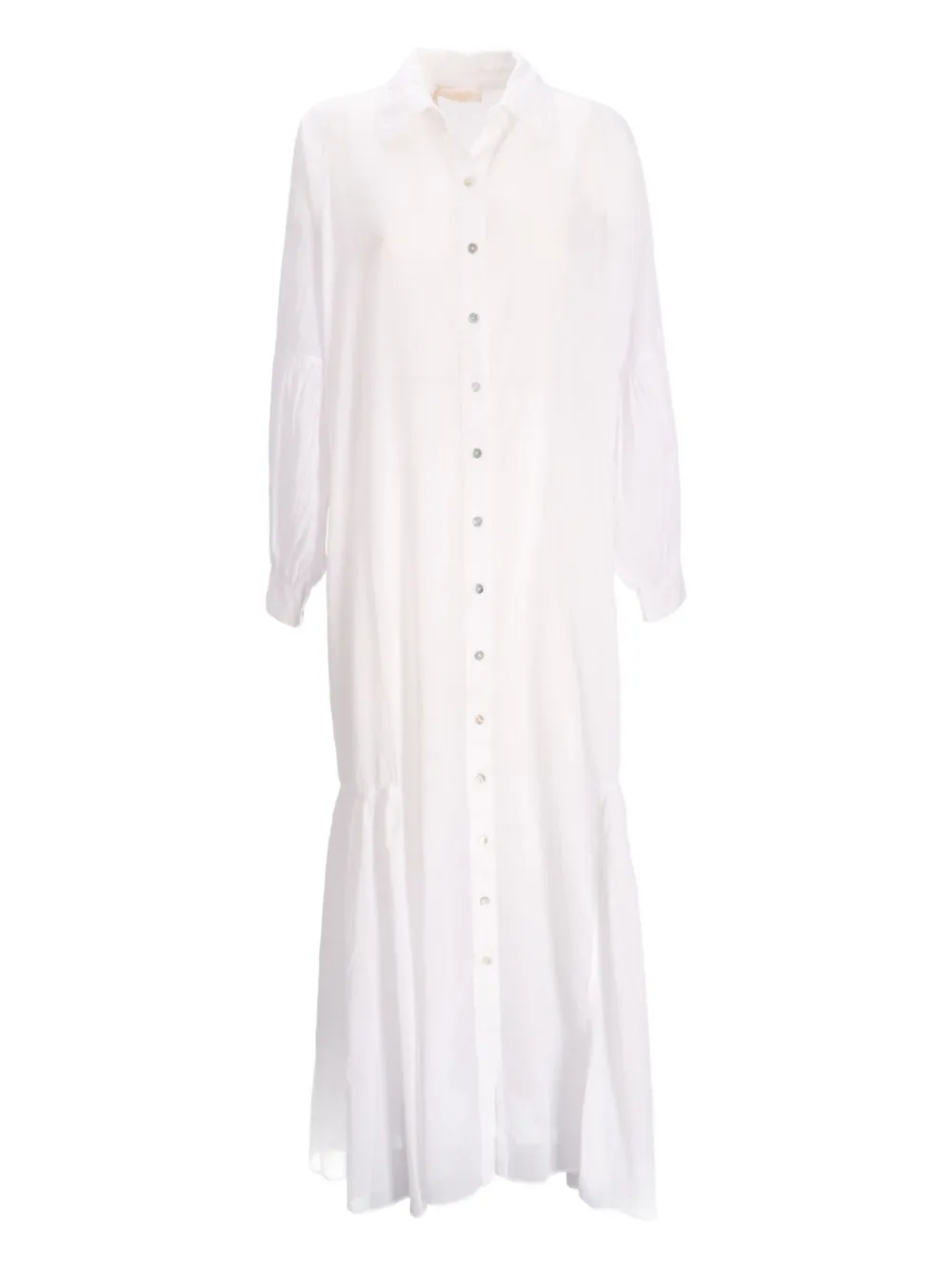 Ярусное платье-рубашка макси Devotion, белый
Ярусное платье-рубашка макси Devotion, белый