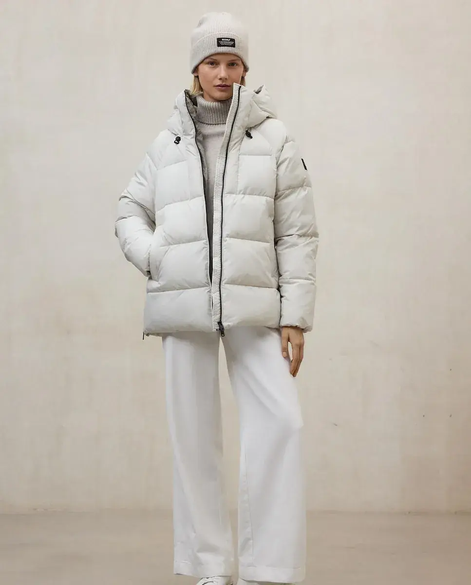 Женское пальто с капюшоном и двусторонней застежкой-молнией Ecoalf, светло-серый
Женское пальто с капюшоном и двусторонней застежкой-молнией Ecoalf, светло-серый