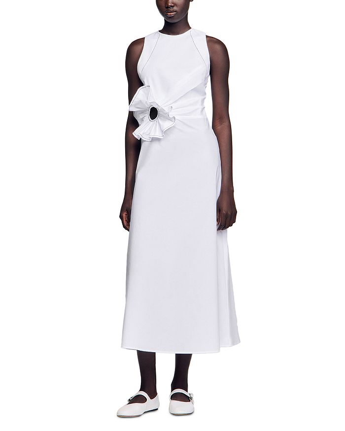 Sandro Платье макси с рюшами - Эксклюзив Sandro, белый
Sandro Платье макси с рюшами - Эксклюзив Sandro, белый