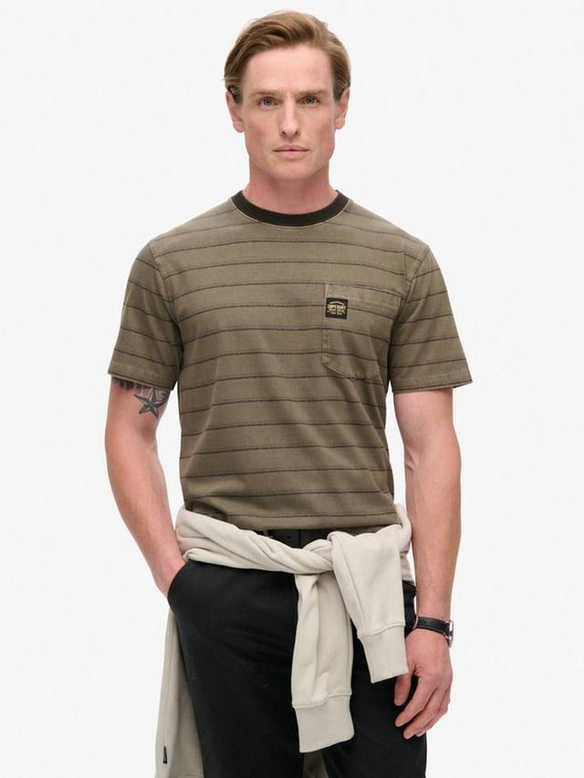 Хлопчатобумажная футболка с текстурированным карманом в полоску Superdry, цвет Washed Morel Brown
Хлопчатобумажная футболка с текстурированным карманом в полоску Superdry, цвет Washed Morel Brown