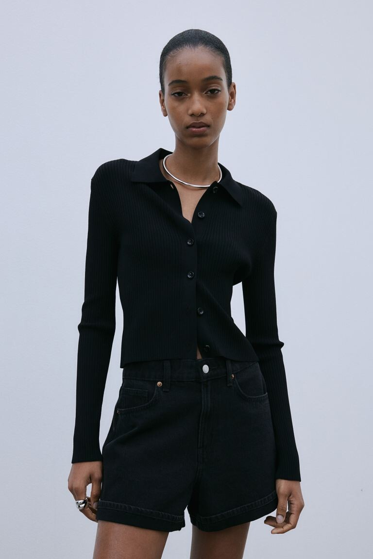 Джинсовые шорты с завышенной талией H&M, серый, Черный, Джинсовые шорты с завышенной талией H&M, серый 
Джинсовые шорты с завышенной талией H&M, серый, Черный, Джинсовые шорты с завышенной талией H&M, серый