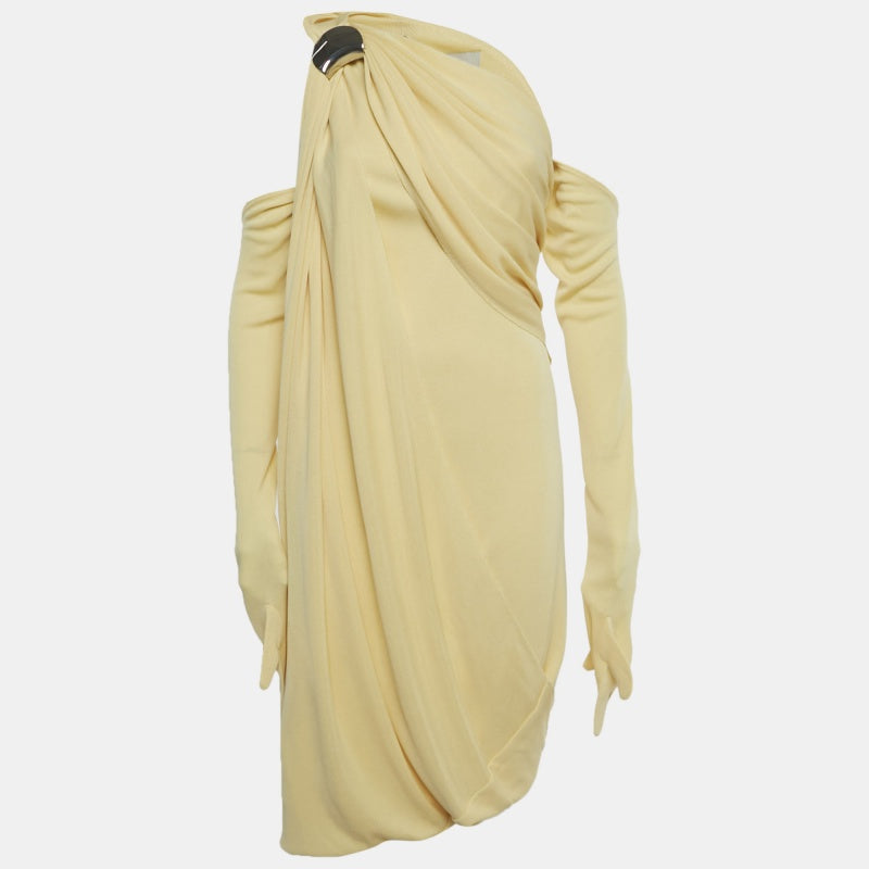 Chats By C.dam Мини-платье Chats By Cdam из желтого трикотажа на одно плечо с драпировкой
Chats By C.dam Мини-платье Chats By Cdam из желтого трикотажа на одно плечо с драпировкой