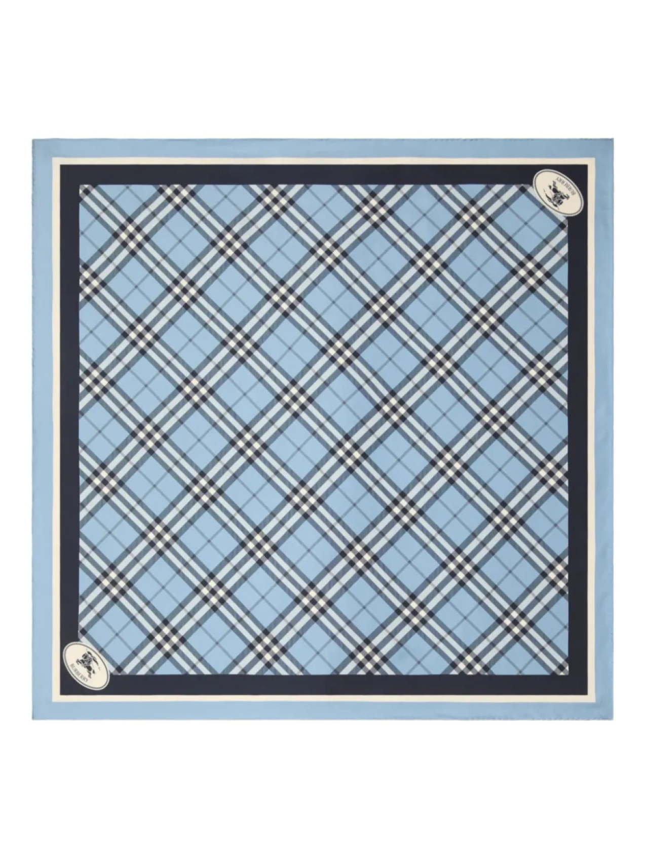 Клетчатый шелковый шарф Burberry, синий
Клетчатый шелковый шарф Burberry, синий