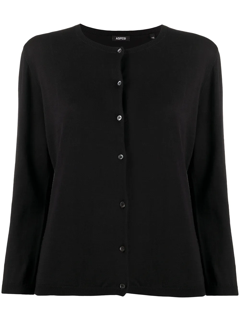 Кардиган с круглым вырезом Aspesi, черный
Кардиган с круглым вырезом Aspesi, черный