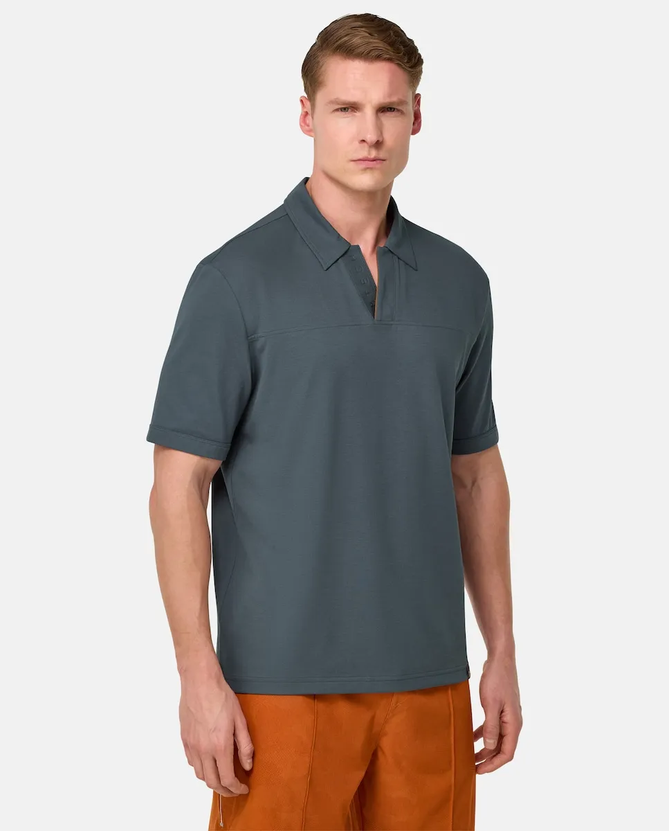 Мужская поло из пике прохладного нефритового оттенка Boggi Milano, черный
Мужская поло из пике прохладного нефритового оттенка Boggi Milano, черный