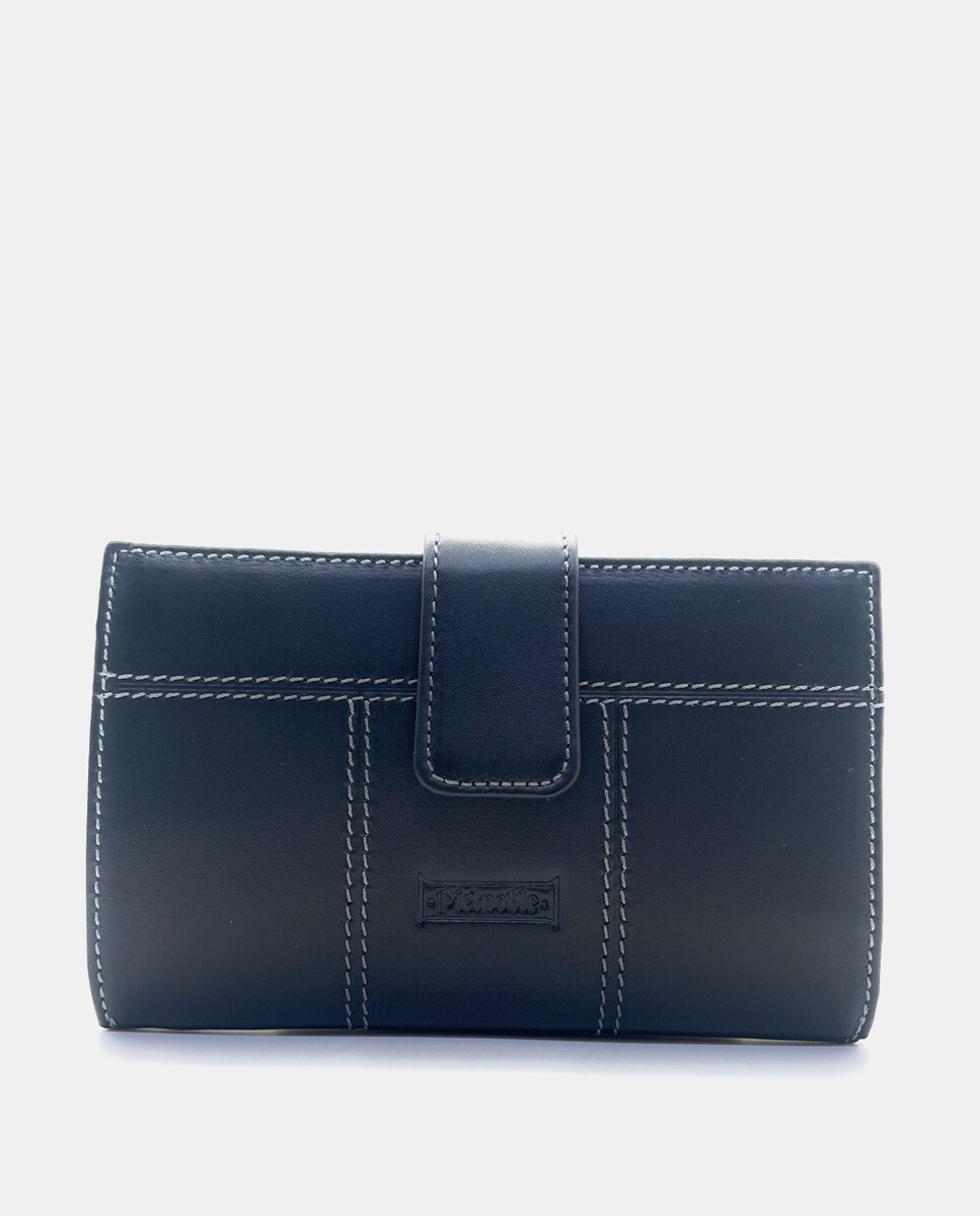 Средний черный кожаный кошелек на пятнадцать карт Pielnoble, черный
Средний черный кожаный кошелек на пятнадцать карт Pielnoble, черный