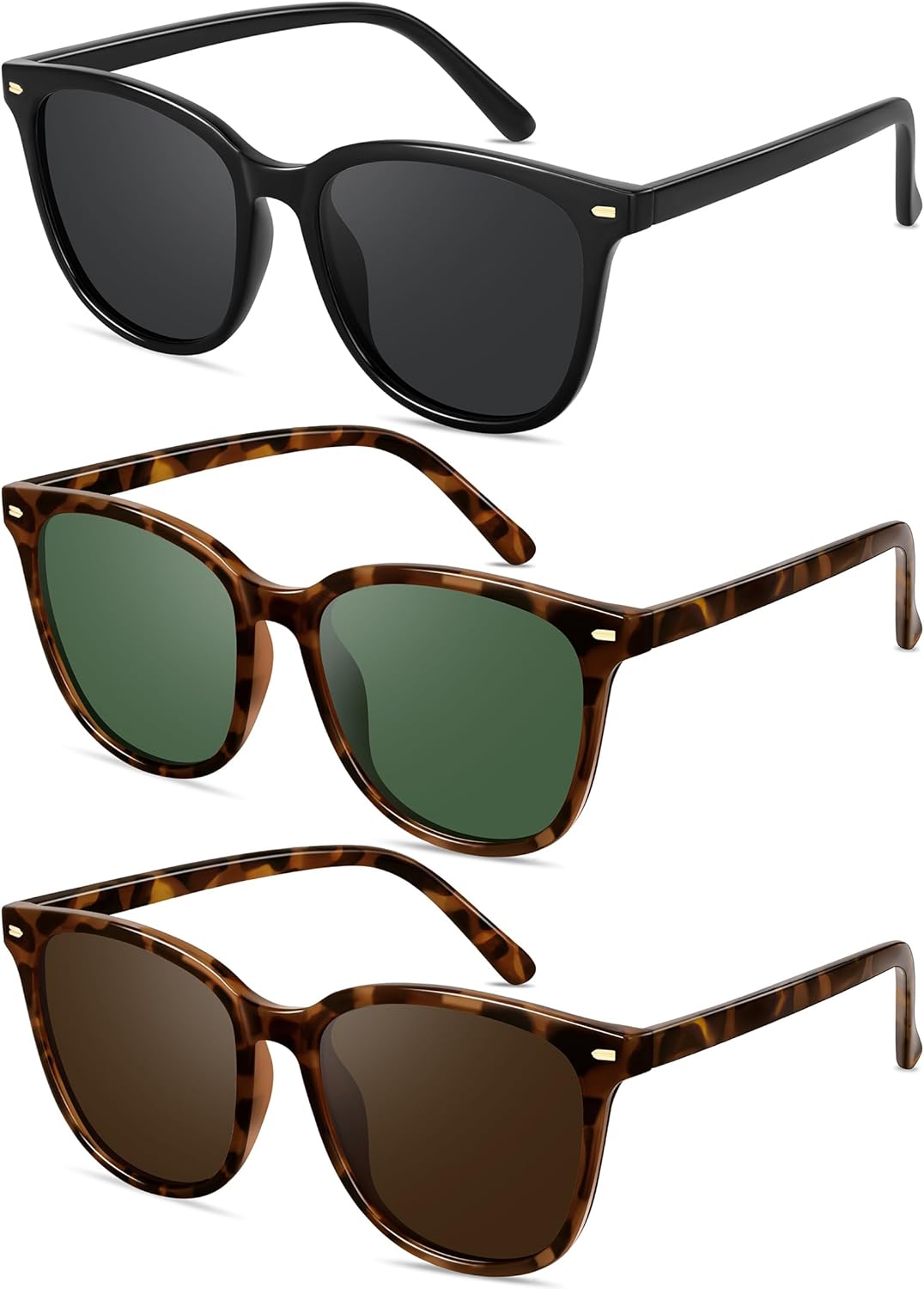 Ретро поляризованные солнцезащитные очки для женщин и мужчин, большая оправа, винтажный стиль, модные солнцезащитные очки с линзами UV400 и защитой от ультрафиолета YMRFW, 3pack (Black/Gray+tortoise/Brown+tortoise/Dark Green)
Ретро поляризованные солнцезащитные очки для женщин и мужчин, большая оправа, винтажный стиль, модные солнцезащитные очки с линзами UV400 и защитой от ультрафиолета YMRFW, 3pack (Black/Gray+tortoise/Brown+tortoise/Dark Green)