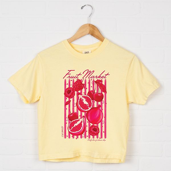 SWSmiley fruit market pomegranate - женский бокси кроп топ с принтом Simply Sage Market, Peachy
SWSmiley fruit market pomegranate - женский бокси кроп топ с принтом Simply Sage Market, Peachy