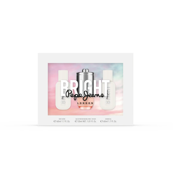 Женская туалетная вода Bright Set Eau de Parfum Estuche Para Mujer Pepe Jeans, EDP 30ML + Body Lotion 60ML+ Shower Gel 60ML
Женская туалетная вода Bright Set Eau de Parfum Estuche Para Mujer Pepe Jeans, EDP 30ML + Body Lotion 60ML+ Shower Gel 60ML
