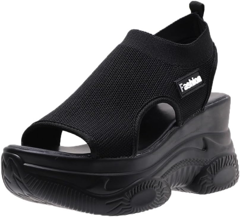 Женские модные сандалии на высокой платформе однотонного цвета, повседневные удобные танкетки для лета, сандалии с круглым носком для повседневной носки, для прогулок, комфортная повседневная обувь для женщин для пляжа Lokolucx, черный
Женские модные сандалии на высокой платформе однотонного цвета, повседневные удобные танкетки для лета, сандалии с круглым носком для повседневной носки, для прогулок, комфортная повседневная обувь для женщин для пляжа Lokolucx, черный