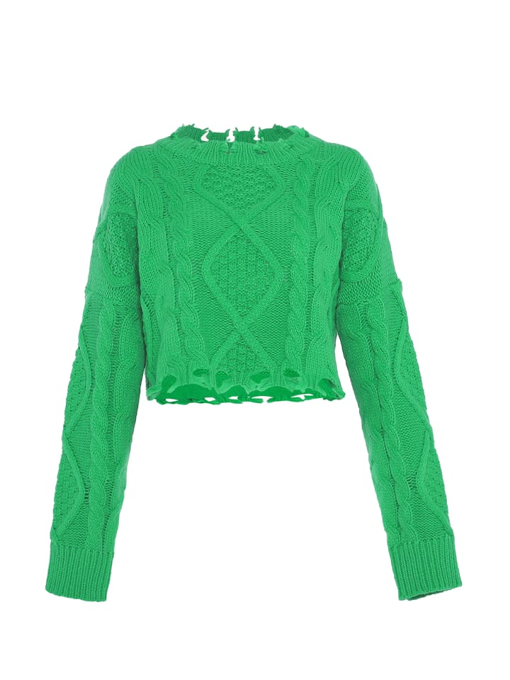 Женский вязаный свитер ЗЕЛЕНОГО цвета myMo
Женский вязаный свитер ЗЕЛЕНОГО цвета myMo