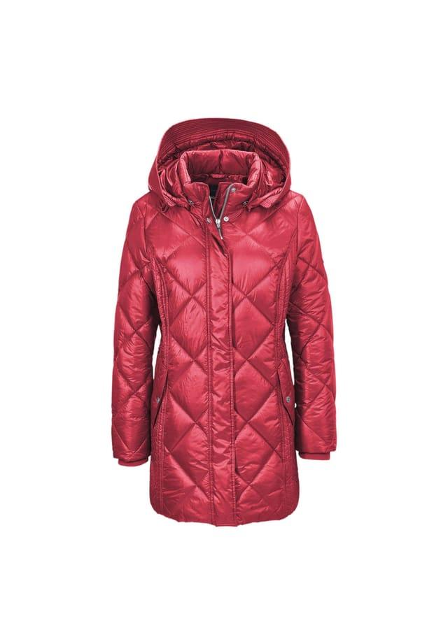 Короткий размер: длинная стеганая куртка с красивой подкладкой. Goldner, красный
Короткий размер: длинная стеганая куртка с красивой подкладкой. Goldner, красный