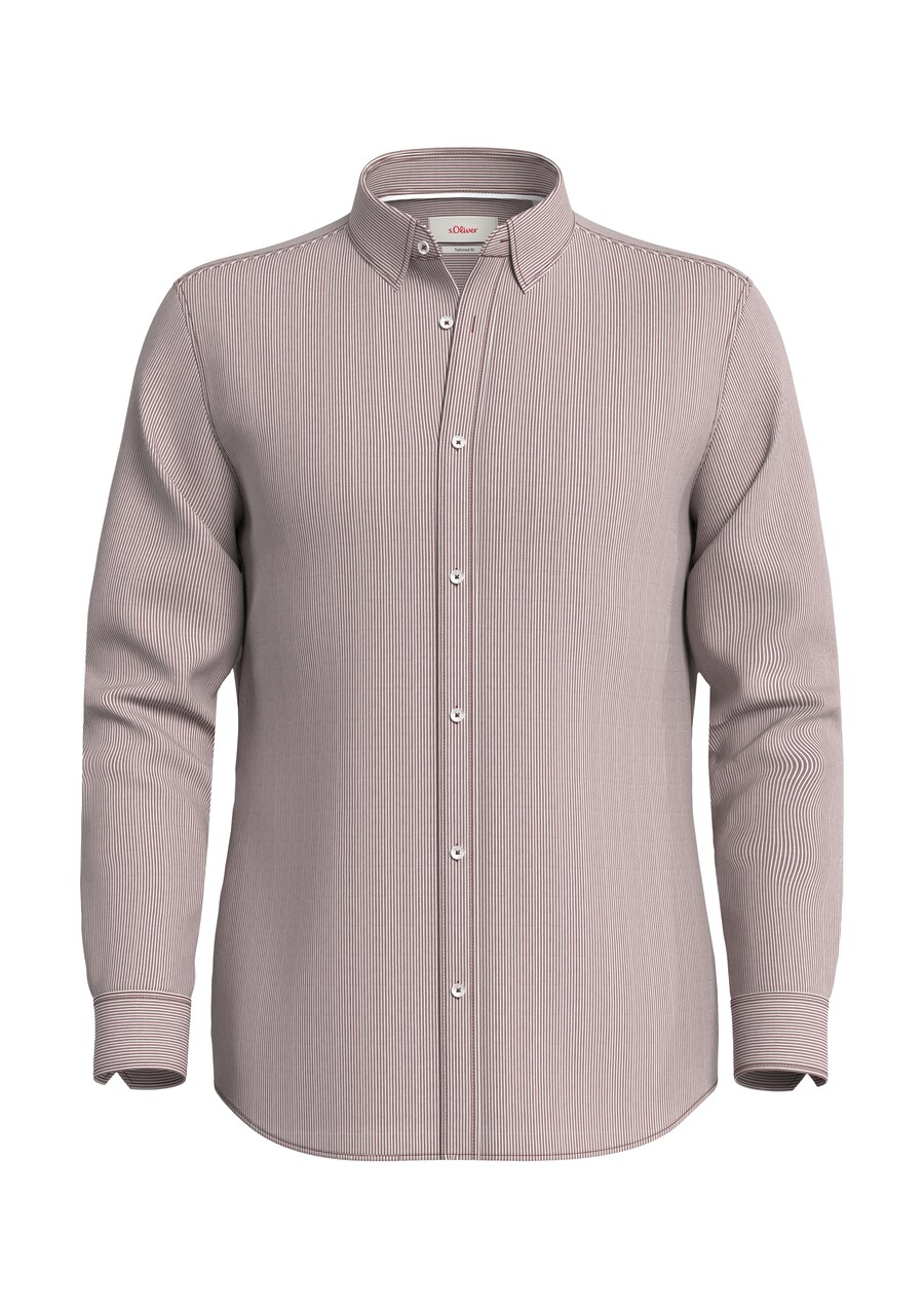 Приталенная рубашка на пуговицах s.Oliver BLACK LABEL, коричневый 
Приталенная рубашка на пуговицах s.Oliver BLACK LABEL, коричневый