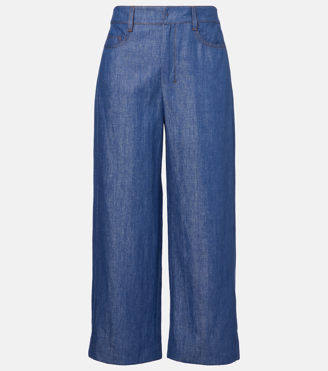 Широкие брюки Dante из хлопкового и льняного твила S Max Mara, Jeans
Широкие брюки Dante из хлопкового и льняного твила S Max Mara, Jeans