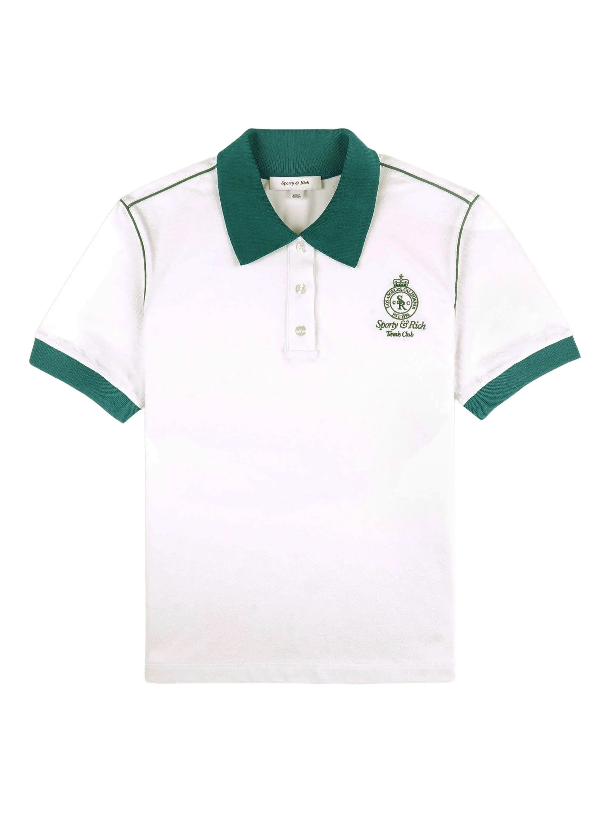 Рубашка поло с контрастным воротником Sporty & Rich, белый
Рубашка поло с контрастным воротником Sporty & Rich, белый