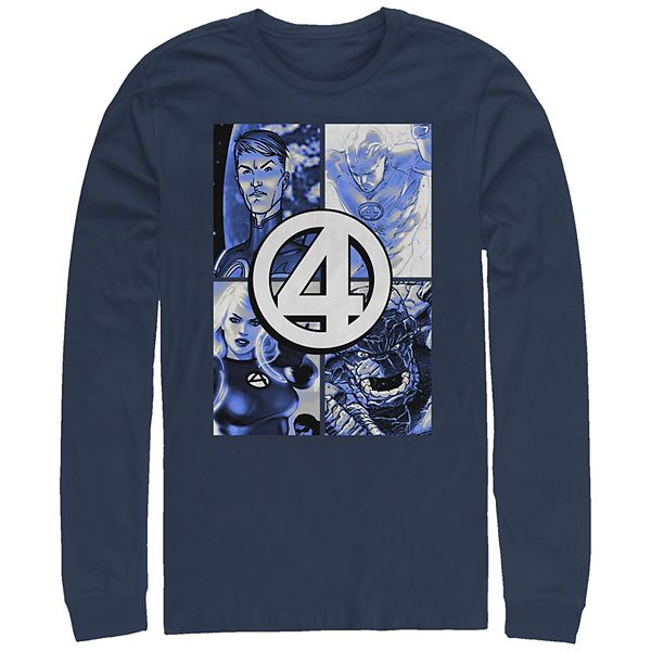 Футболка с длинным рукавом Big & tall с портретами команды Фантастической четверки Marvel
Футболка с длинным рукавом Big & tall с портретами команды Фантастической четверки Marvel