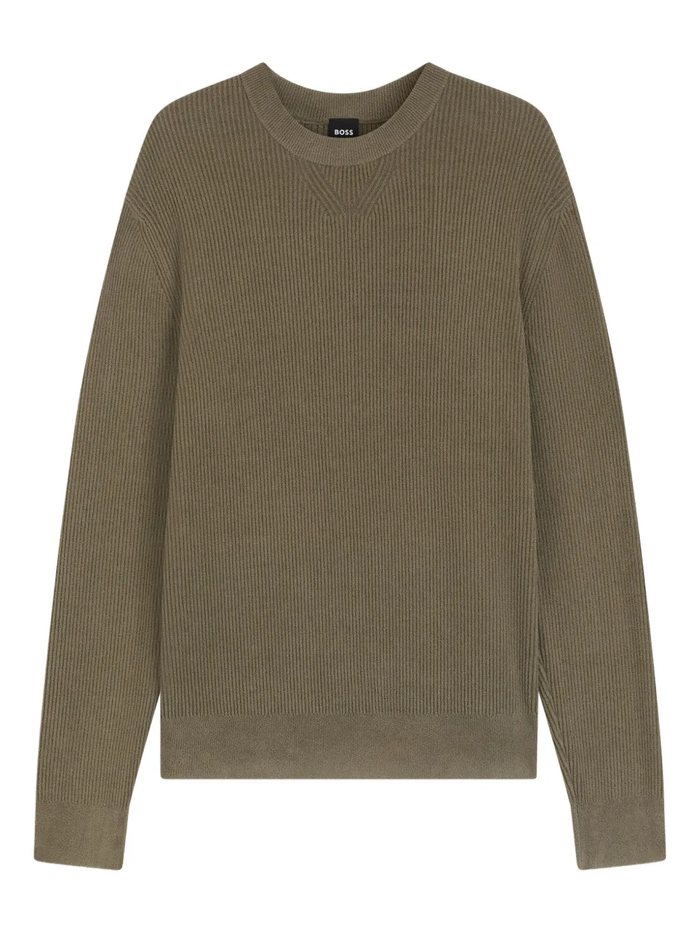 Свитер в рубчик с круглым вырезом BOSS, коричневый
Свитер в рубчик с круглым вырезом BOSS, коричневый