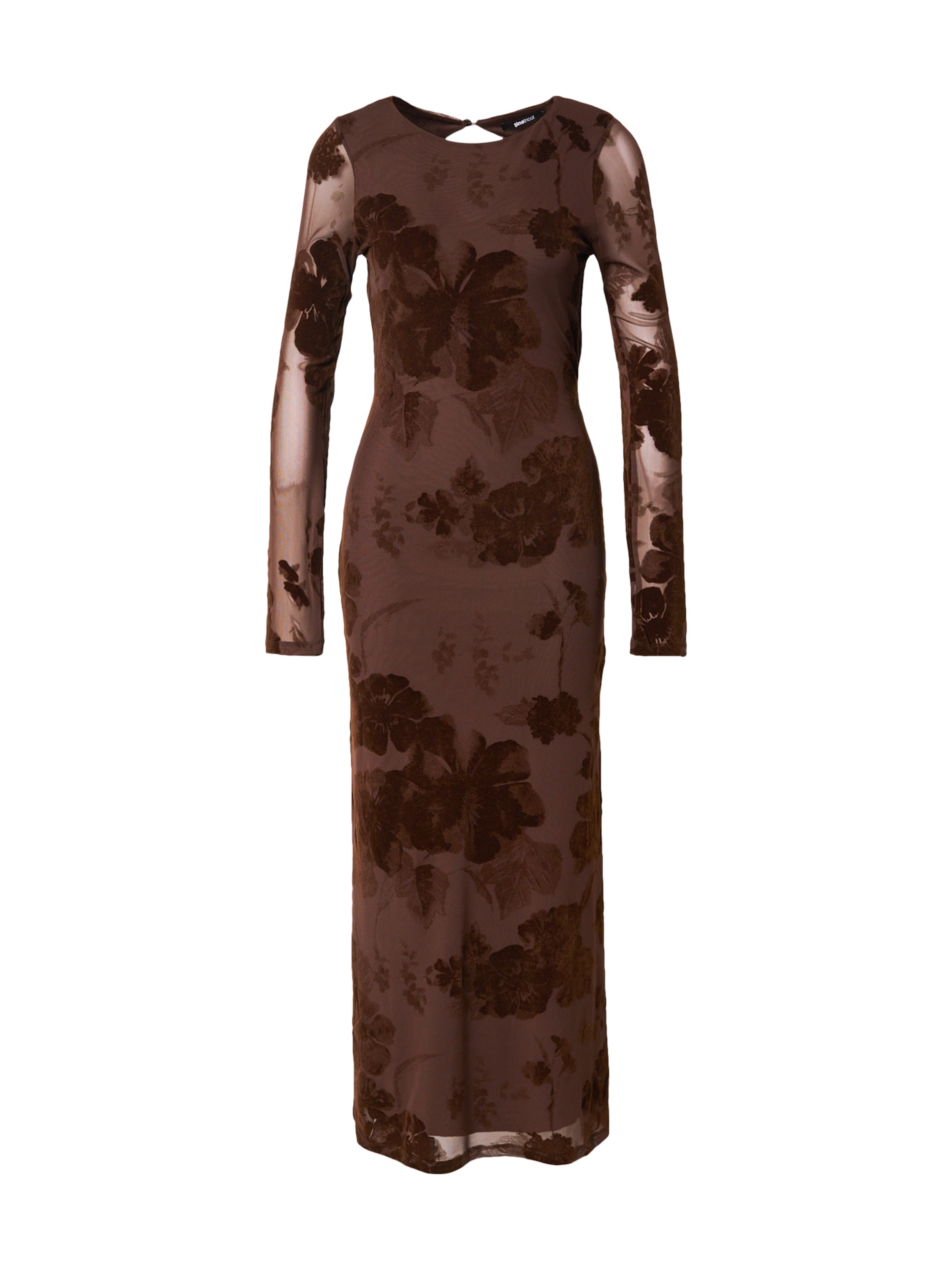 Gina Tricot Вечернее платье 'Burnout' в шоколадном, темно-коричневом цвете
Gina Tricot Вечернее платье 'Burnout' в шоколадном, темно-коричневом цвете