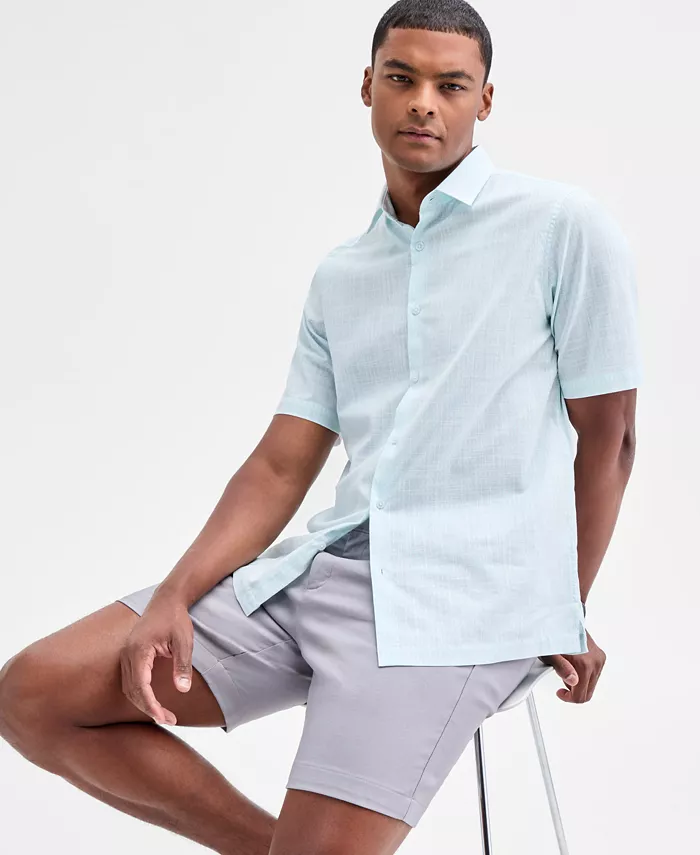 Мужская рубашка Perto с коротким рукавом и геометрическим принтом на пуговицах Alfani, синий
Мужская рубашка Perto с коротким рукавом и геометрическим принтом на пуговицах Alfani, синий