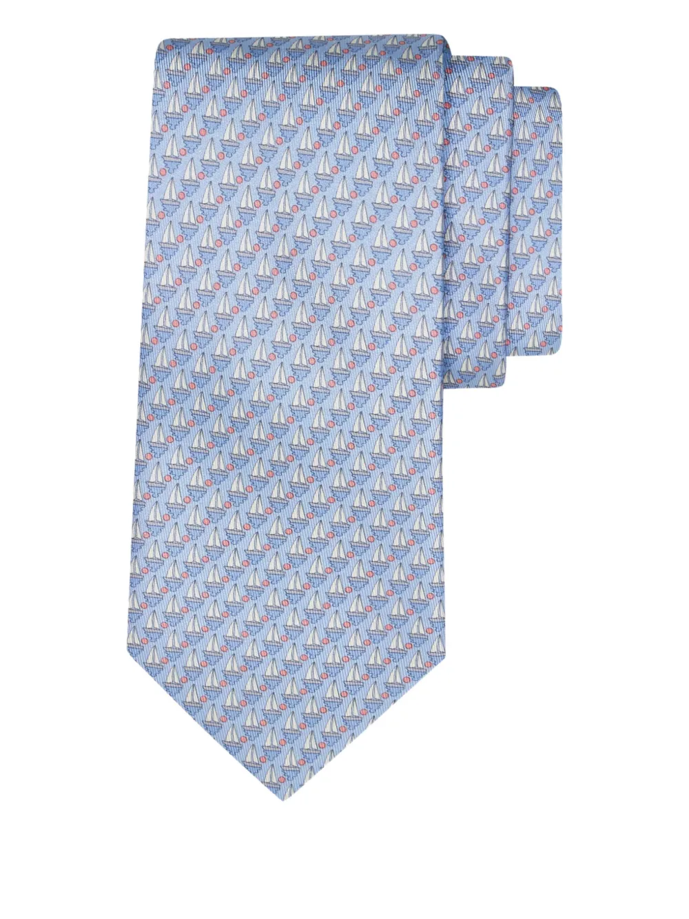 Шелковый галстук с принтом Ferragamo, синий
Шелковый галстук с принтом Ferragamo, синий