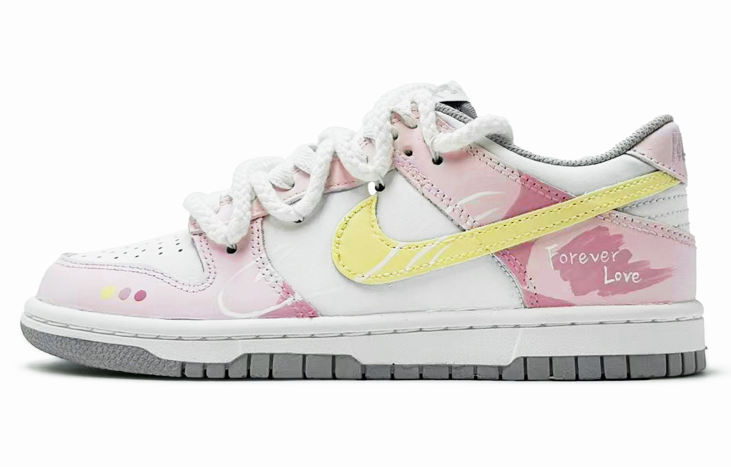 Nike Пудровые скейтерские кеды dunk pink guava нескользящие устойчивые к истиранию низкие детские розовые
Nike Пудровые скейтерские кеды dunk pink guava нескользящие устойчивые к истиранию низкие детские розовые