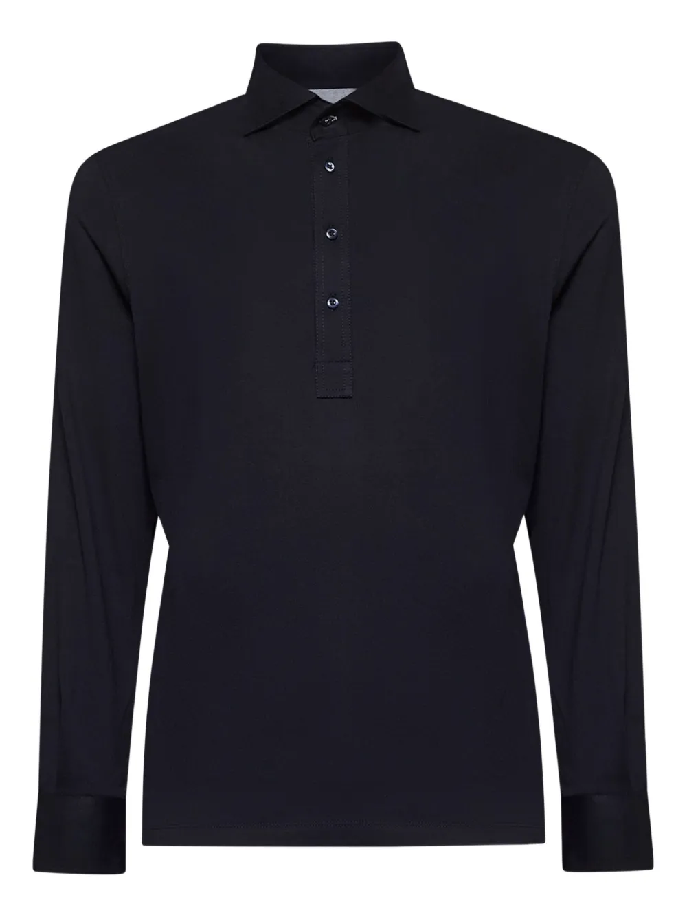 Рубашка поло с длинными рукавами Brunello Cucinelli, синий
Рубашка поло с длинными рукавами Brunello Cucinelli, синий