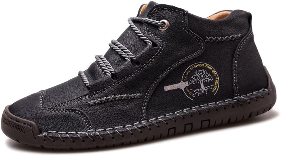 Мужские винтажные кожаные ботинки с центральным швом, повседневные ботинки-чукка до щиколотки, легкие кроссовки на шнуровке, лоферы, прогулочная обувь Ainijia&Holo, черный
Мужские винтажные кожаные ботинки с центральным швом, повседневные ботинки-чукка до щиколотки, легкие кроссовки на шнуровке, лоферы, прогулочная обувь Ainijia&Holo, черный