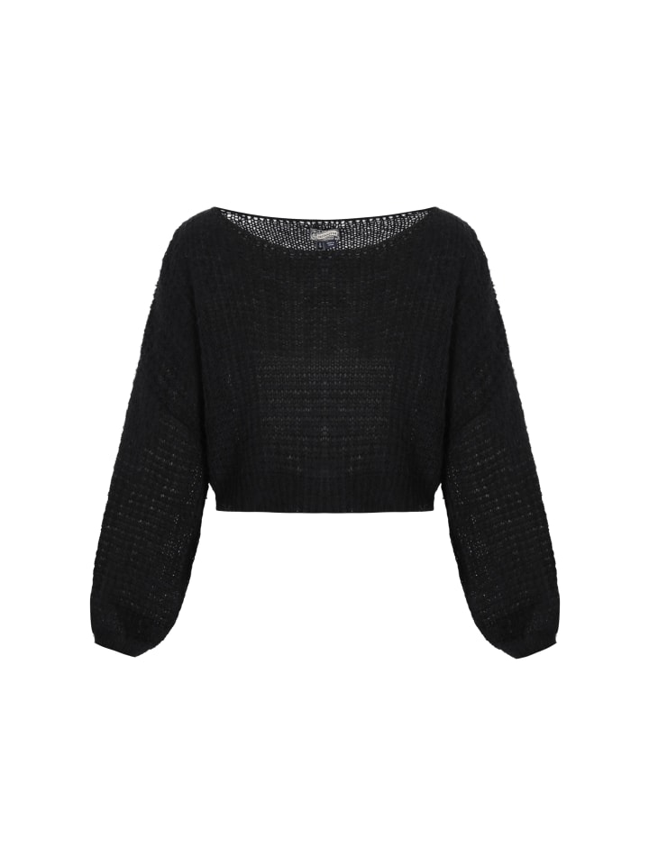 Женский свитер черного цвета DreiMaster Vintage
Женский свитер черного цвета DreiMaster Vintage