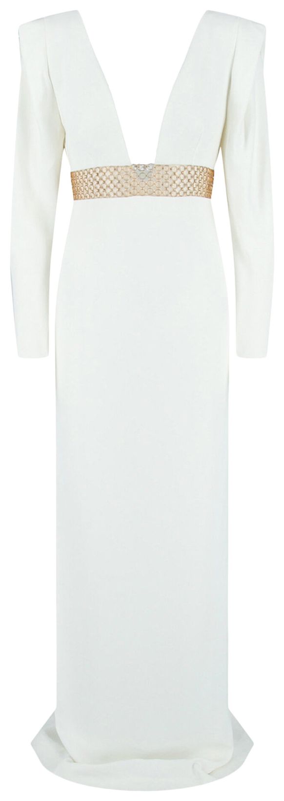 Stella McCartney Платье с длинными рукавами и глубоким вырезом от Стеллы Маккартни, белое
Stella McCartney Платье с длинными рукавами и глубоким вырезом от Стеллы Маккартни, белое