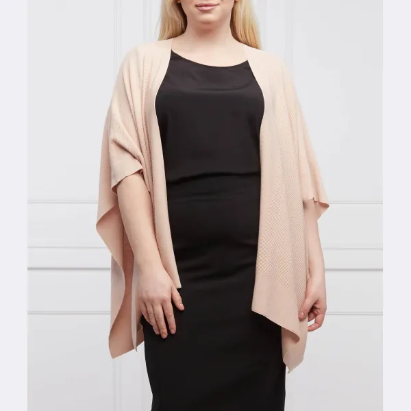 Пончо свободного кроя больших размеров с историей Persona By Marina Rinaldi, розовый 
Пончо свободного кроя больших размеров с историей Persona By Marina Rinaldi, розовый