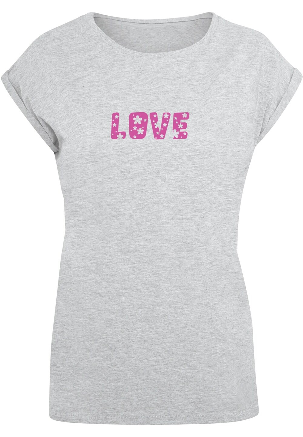 Рубашка Merchcode Valentines Day - Flowers Love, серый 
Рубашка Merchcode Valentines Day - Flowers Love, серый